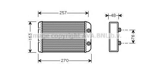 AVA QUALITY COOLING FTA6254 Теплообменник, отопление салона для FIAT STILO MULTI (Фиат Стило мульти) AVA QUALITY COOLING FTA6254 Теплообменник, отопление салона для FIAT STILO MULTI (Фиат Стило мульти)