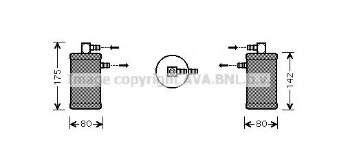 AVA QUALITY COOLING FTD349 Осушитель, кондиционер для FIAT CROMA (Фиат Cрома) AVA QUALITY COOLING FTD349 Осушитель, кондиционер для FIAT CROMA (Фиат Cрома)