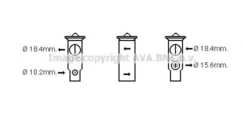 AVA QUALITY COOLING HD1250 Расширительный клапан, кондиционер для HONDA PILOT (Хонда Пилот) AVA QUALITY COOLING HD1250 Расширительный клапан, кондиционер для HONDA PILOT (Хонда Пилот)