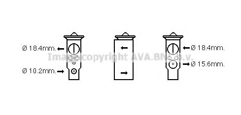 AVA QUALITY COOLING HD1273 Расширительный клапан, кондиционер для HONDA LEGEND III (Хонда Лэгэнд 3) AVA QUALITY COOLING HD1273 Расширительный клапан, кондиционер для HONDA LEGEND III (Хонда Лэгэнд 3)