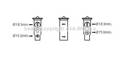 AVA QUALITY COOLING HD1285 Расширительный клапан, кондиционер для HONDA CIVIC VII (Хонда Цивик 7) AVA QUALITY COOLING HD1285 Расширительный клапан, кондиционер для HONDA CIVIC VII (Хонда Цивик 7)