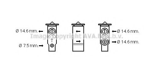 AVA QUALITY COOLING HY1289 Расширительный клапан, кондиционер для HYUNDAI EXCEL II (Хендай Эxcэл 2) AVA QUALITY COOLING HY1289 Расширительный клапан, кондиционер для HYUNDAI EXCEL II (Хендай Эxcэл 2)