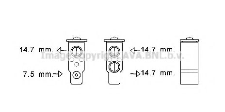 AVA QUALITY COOLING HY1384 Расширительный клапан, кондиционер для HYUNDAI SANTA FE II (Хендай Санта фэ2) AVA QUALITY COOLING HY1384 Расширительный клапан, кондиционер для HYUNDAI SANTA FE II (Хендай Санта фэ2)