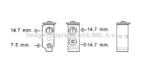 AVA QUALITY COOLING HY1385 Расширительный клапан, кондиционер для HYUNDAI SANTA FE II (Хендай Санта фэ2) AVA QUALITY COOLING HY1385 Расширительный клапан, кондиционер для HYUNDAI SANTA FE II (Хендай Санта фэ2)