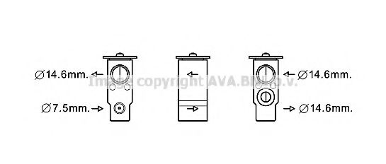 AVA QUALITY COOLING HY1397 Расширительный клапан, кондиционер для KIA PICANTO (Киа Пиканто) AVA QUALITY COOLING HY1397 Расширительный клапан, кондиционер для KIA PICANTO (Киа Пиканто)