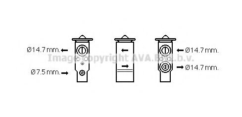 AVA QUALITY COOLING HY1417 Расширительный клапан, кондиционер для HYUNDAI SANTA FE I (Хендай Санта фэ1) AVA QUALITY COOLING HY1417 Расширительный клапан, кондиционер для HYUNDAI SANTA FE I (Хендай Санта фэ1)