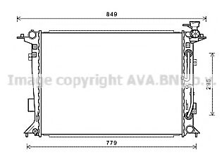 AVA QUALITY COOLING HY2332 Радиатор, охлаждение двигателя для HYUNDAI (Хендай) AVA QUALITY COOLING HY2332 Радиатор, охлаждение двигателя для HYUNDAI (Хендай)