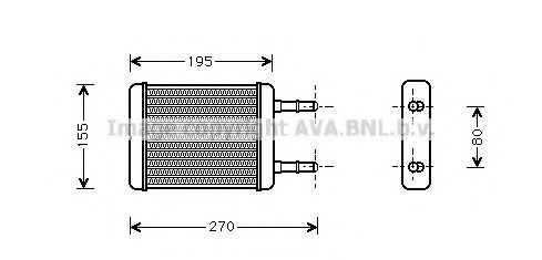 AVA QUALITY COOLING HY6064 Теплообменник, отопление салона для HYUNDAI EXCEL (Хендай Эxcэл) AVA QUALITY COOLING HY6064 Теплообменник, отопление салона для HYUNDAI EXCEL (Хендай Эxcэл)