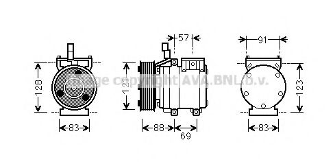 AVA QUALITY COOLING HYAK258 Компрессор, кондиционер для HYUNDAI ILOAD (Хендай Илоад) AVA QUALITY COOLING HYAK258 Компрессор, кондиционер для HYUNDAI ILOAD (Хендай Илоад)