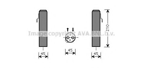 AVA QUALITY COOLING HYD218 Осушитель, кондиционер для KIA (Киа) AVA QUALITY COOLING HYD218 Осушитель, кондиционер для KIA (Киа)