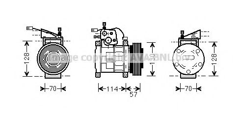 AVA QUALITY COOLING JEAK034 Компрессор, кондиционер 