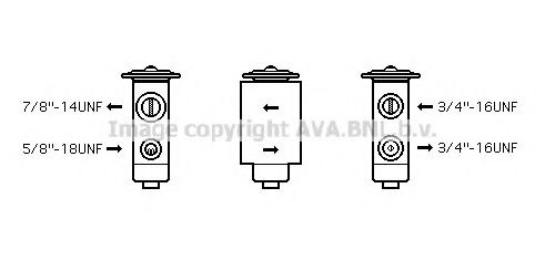 AVA QUALITY COOLING JR1038 Расширительный клапан, кондиционер для JAGUAR (Ягуар) AVA QUALITY COOLING JR1038 Расширительный клапан, кондиционер для JAGUAR (Ягуар)