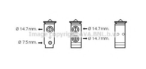 AVA QUALITY COOLING KA1186 Расширительный клапан, кондиционер для KIA SEDONA II (Киа Сэдона 2) AVA QUALITY COOLING KA1186 Расширительный клапан, кондиционер для KIA SEDONA II (Киа Сэдона 2)