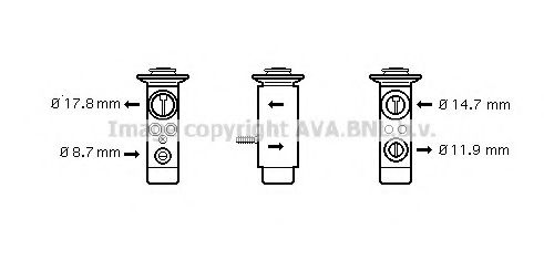 AVA QUALITY COOLING MS1093 Расширительный клапан, кондиционер для MERCEDES-BENZ SPRINTER 2-T (Мэрcэдэс-бэнз Спринтэр 2-т) AVA QUALITY COOLING MS1093 Расширительный клапан, кондиционер для MERCEDES-BENZ SPRINTER 2-T (Мэрcэдэс-бэнз Спринтэр 2-т)