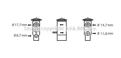 AVA QUALITY COOLING MS1111 Расширительный клапан, кондиционер для MERCEDES-BENZ VANEO (Мэрcэдэс-бэнз Vанэо) AVA QUALITY COOLING MS1111 Расширительный клапан, кондиционер для MERCEDES-BENZ VANEO (Мэрcэдэс-бэнз Vанэо)