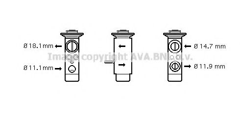 AVA QUALITY COOLING MS1112 Расширительный клапан, кондиционер для MERCEDES-BENZ SLK (Мэрcэдэс-бэнз Слк) AVA QUALITY COOLING MS1112 Расширительный клапан, кондиционер для MERCEDES-BENZ SLK (Мэрcэдэс-бэнз Слк)