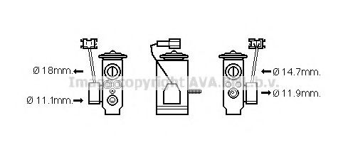 AVA QUALITY COOLING MS1592 Расширительный клапан, кондиционер для MERCEDES-BENZ VIANO (Мэрcэдэс-бэнз Виано) AVA QUALITY COOLING MS1592 Расширительный клапан, кондиционер для MERCEDES-BENZ VIANO (Мэрcэдэс-бэнз Виано)