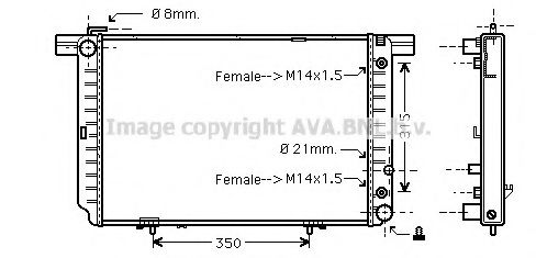 AVA QUALITY COOLING MS2145 Радиатор, охлаждение двигателя для MERCEDESBENZ (Мерседес бенц) AVA QUALITY COOLING MS2145 Радиатор, охлаждение двигателя для MERCEDESBENZ (Мерседес бенц)