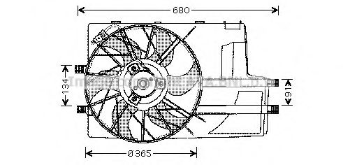 AVA QUALITY COOLING MS7511 Вентилятор, охлаждение двигателя для MERCEDES-BENZ VANEO (Мэрcэдэс-бэнз Vанэо) AVA QUALITY COOLING MS7511 Вентилятор, охлаждение двигателя для MERCEDES-BENZ VANEO (Мэрcэдэс-бэнз Vанэо)