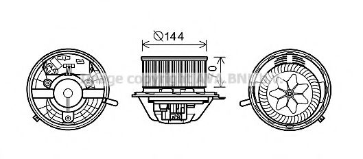 AVA QUALITY COOLING MS8608 Электродвигатель, вентиляция салона для MERCEDESBENZ (Мерседес бенц) AVA QUALITY COOLING MS8608 Электродвигатель, вентиляция салона для MERCEDESBENZ (Мерседес бенц)