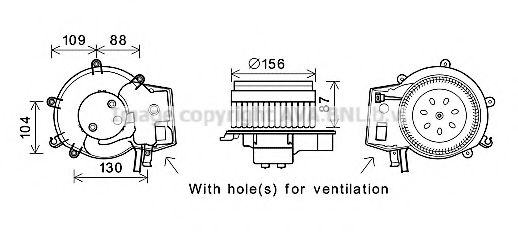 AVA QUALITY COOLING MS8625 Электродвигатель, вентиляция салона для MERCEDESBENZ (Мерседес бенц) AVA QUALITY COOLING MS8625 Электродвигатель, вентиляция салона для MERCEDESBENZ (Мерседес бенц)