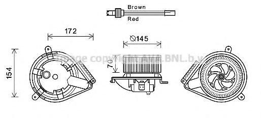 AVA QUALITY COOLING MS8627 Электродвигатель, вентиляция салона для MERCEDESBENZ (Мерседес бенц) AVA QUALITY COOLING MS8627 Электродвигатель, вентиляция салона для MERCEDESBENZ (Мерседес бенц)