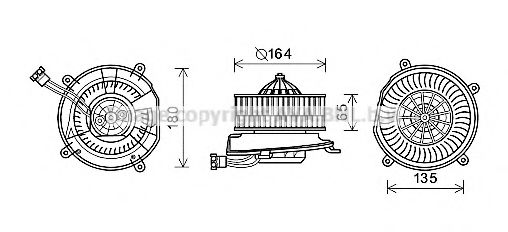 AVA QUALITY COOLING MS8651 Электродвигатель, вентиляция салона для MERCEDESBENZ (Мерседес бенц) AVA QUALITY COOLING MS8651 Электродвигатель, вентиляция салона для MERCEDESBENZ (Мерседес бенц)
