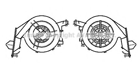 AVA QUALITY COOLING MS8660 Электродвигатель, вентиляция салона для MERCEDESBENZ (Мерседес бенц) AVA QUALITY COOLING MS8660 Электродвигатель, вентиляция салона для MERCEDESBENZ (Мерседес бенц)