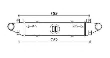 AVA QUALITY COOLING MSA4596 Интеркулер 
