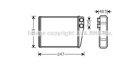 AVA QUALITY COOLING MSA6673 Теплообменник, отопление салона для MERCEDES-BENZ GL-CLASS (Мэрcэдэс-бэнз Жл класс) AVA QUALITY COOLING MSA6673 Теплообменник, отопление салона для MERCEDES-BENZ GL-CLASS (Мэрcэдэс-бэнз Жл класс)