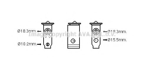 AVA QUALITY COOLING MT1250 Расширительный клапан, кондиционер для MITSUBISHI PAJERO/SHOGUN III (Митсубиши/митсубиси Пажэро/шогун 3) AVA QUALITY COOLING MT1250 Расширительный клапан, кондиционер для MITSUBISHI PAJERO/SHOGUN III (Митсубиши/митсубиси Пажэро/шогун 3)