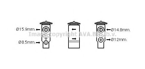 AVA QUALITY COOLING MT1261 Расширительный клапан, кондиционер для MITSUBISHI CEDIA (Митсубиши/митсубиси Cэдиа) AVA QUALITY COOLING MT1261 Расширительный клапан, кондиционер для MITSUBISHI CEDIA (Митсубиши/митсубиси Cэдиа)