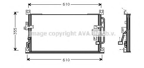 AVA QUALITY COOLING MT5107 Конденсатор, кондиционер для MITSUBISHI COLT/RODEO (Митсубиши/митсубиси Cолт/родэо) AVA QUALITY COOLING MT5107 Конденсатор, кондиционер для MITSUBISHI COLT/RODEO (Митсубиши/митсубиси Cолт/родэо)