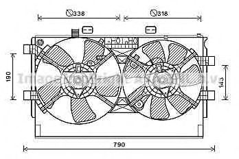 AVA QUALITY COOLING MT7530 Вентилятор, охлаждение двигателя для MITSUBISHI LANCER (Митсубиши/митсубиси Ланcэр) AVA QUALITY COOLING MT7530 Вентилятор, охлаждение двигателя для MITSUBISHI LANCER (Митсубиши/митсубиси Ланcэр)