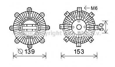 AVA QUALITY COOLING MTC222 Сцепление, вентилятор радиатора для MITSUBISHI COLT/RODEO (Митсубиши/митсубиси Cолт/родэо) AVA QUALITY COOLING MTC222 Сцепление, вентилятор радиатора для MITSUBISHI COLT/RODEO (Митсубиши/митсубиси Cолт/родэо)