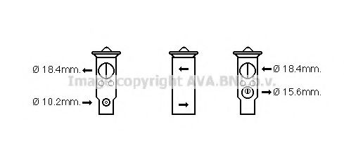 AVA QUALITY COOLING MZ1248 Расширительный клапан, кондиционер для MAZDA RX 8 (Мазда Рх 8) AVA QUALITY COOLING MZ1248 Расширительный клапан, кондиционер для MAZDA RX 8 (Мазда Рх 8)