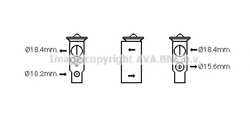 AVA QUALITY COOLING MZ1256 Расширительный клапан, кондиционер для MAZDA MPV II (Мазда Мпв 2) AVA QUALITY COOLING MZ1256 Расширительный клапан, кондиционер для MAZDA MPV II (Мазда Мпв 2)