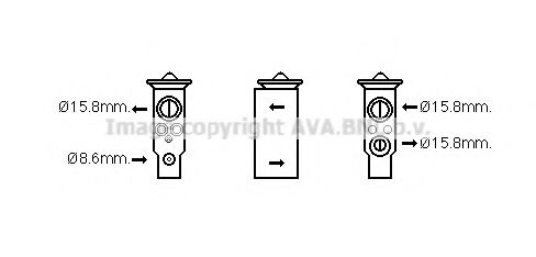 AVA QUALITY COOLING MZ1257 Расширительный клапан, кондиционер для MAZDA CX-7 (Мазда Сх 7) AVA QUALITY COOLING MZ1257 Расширительный клапан, кондиционер для MAZDA CX-7 (Мазда Сх 7)