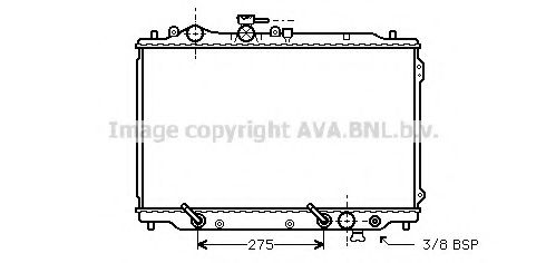 AVA QUALITY COOLING MZ2051 Радиатор, охлаждение двигателя для MAZDA 626 III (Мазда 626 3) AVA QUALITY COOLING MZ2051 Радиатор, охлаждение двигателя для MAZDA 626 III (Мазда 626 3)