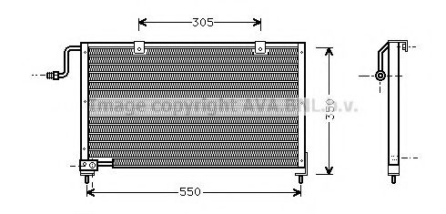 AVA QUALITY COOLING MZ5106 Конденсатор, кондиционер для MAZDA 626 III (Мазда 626 3) AVA QUALITY COOLING MZ5106 Конденсатор, кондиционер для MAZDA 626 III (Мазда 626 3)