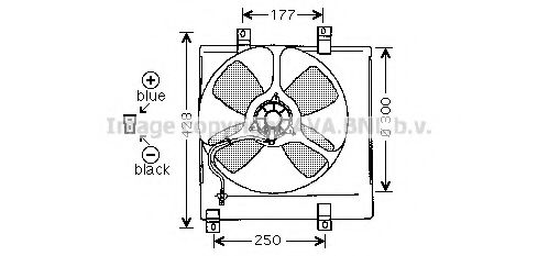 AVA QUALITY COOLING MZ7504 Вентилятор, охлаждение двигателя для MAZDA 323 III (Мазда 323 3) AVA QUALITY COOLING MZ7504 Вентилятор, охлаждение двигателя для MAZDA 323 III (Мазда 323 3)