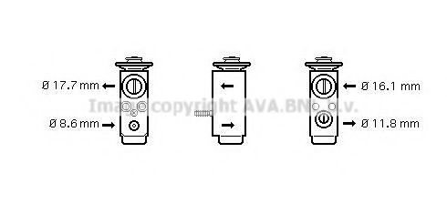 AVA QUALITY COOLING OL1352 Расширительный клапан, кондиционер для CHEVROLET VECTRA (Шевроле Vэcтра) AVA QUALITY COOLING OL1352 Расширительный клапан, кондиционер для CHEVROLET VECTRA (Шевроле Vэcтра)