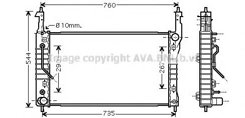 AVA QUALITY COOLING OL2424 Радиатор, охлаждение двигателя для CHEVROLET CAPTIVA (Шевроле Каптива) AVA QUALITY COOLING OL2424 Радиатор, охлаждение двигателя для CHEVROLET CAPTIVA (Шевроле Каптива)