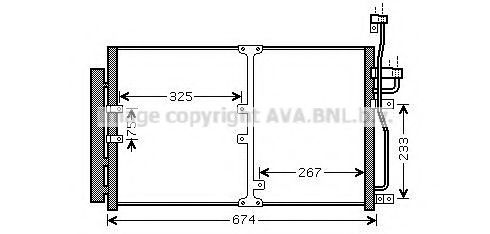 AVA QUALITY COOLING OL5425D Конденсатор, кондиционер для CHEVROLET CAPTIVA (Шевроле Каптива) AVA QUALITY COOLING OL5425D Конденсатор, кондиционер для CHEVROLET CAPTIVA (Шевроле Каптива)