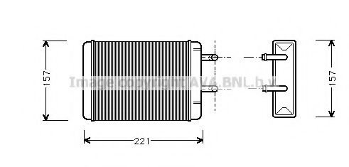 AVA QUALITY COOLING OL6001 Теплообменник, отопление салона для OPEL MANTA B CC (Опель Манта б cc) AVA QUALITY COOLING OL6001 Теплообменник, отопление салона для OPEL MANTA B CC (Опель Манта б cc)