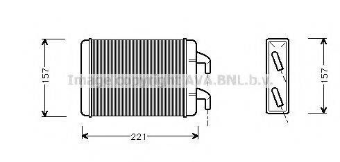 AVA QUALITY COOLING OL6007 Теплообменник, отопление салона для OPEL MANTA B CC (Опель Манта б cc) AVA QUALITY COOLING OL6007 Теплообменник, отопление салона для OPEL MANTA B CC (Опель Манта б cc)