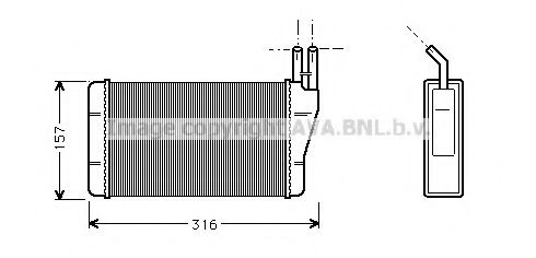 AVA QUALITY COOLING OL6008 Теплообменник, отопление салона для OPEL COMMODORE B (Опель Cоммодорэ б) AVA QUALITY COOLING OL6008 Теплообменник, отопление салона для OPEL COMMODORE B (Опель Cоммодорэ б)