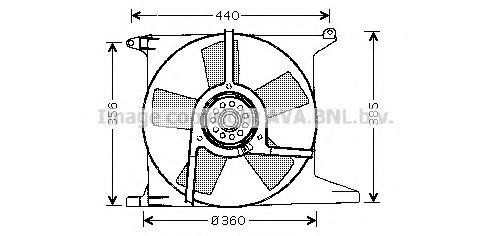AVA QUALITY COOLING OL7504 Вентилятор, охлаждение двигателя для OPEL (Опель) AVA QUALITY COOLING OL7504 Вентилятор, охлаждение двигателя для OPEL (Опель)