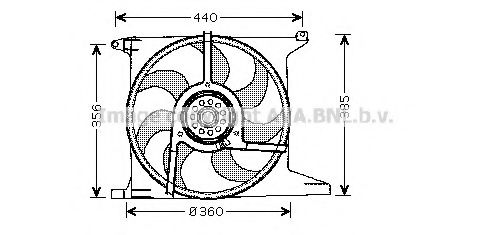 AVA QUALITY COOLING OL7512 Вентилятор, охлаждение двигателя для OPEL (Опель) AVA QUALITY COOLING OL7512 Вентилятор, охлаждение двигателя для OPEL (Опель)