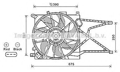 AVA QUALITY COOLING OL7596 Вентилятор, охлаждение двигателя для OPEL (Опель) AVA QUALITY COOLING OL7596 Вентилятор, охлаждение двигателя для OPEL (Опель)